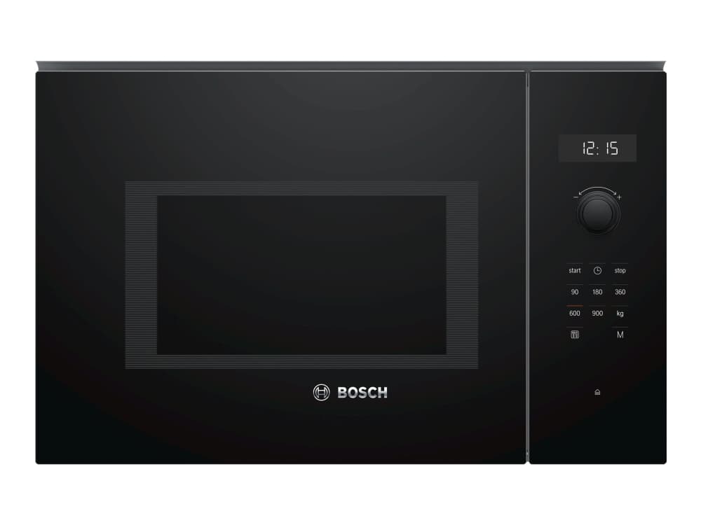 Bosch Serie 6 BFL554MB0, Kiinteä, Solo-mikroaaltouuni, 25 L, 900 W, Rotaatio, Kosketus, Musta