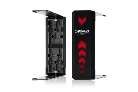 Noctua NA-HC1, Tuulettimen suoja, Alumiini, Musta, NH-U12S , NH-U12S TR4-SP3 , NH-U12S SE-AM4, NH-U12S DX-3647, NA-HC1 chromax.black.swap heatsink cover Swappable inlays (red, blue, green, yellow, black, white), Ilma