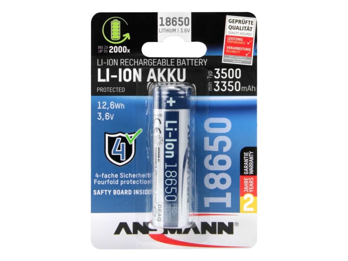 Ansmann 1307-0001, Ladattava akku, litium-ioni (Li-Ion), 3.6 V, 1 kpl, 3500 mAh, 12.6 Wh