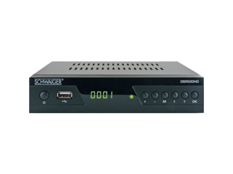 Schwaiger DSR500HD, kaapeli, Full HD, 480p,576i,720p,1080i,1080p, 4:3,16:9, musta, analoginen, analoginen