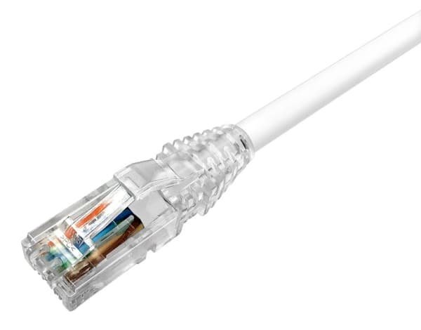 Liitäntäkaapeli Cat6 UTP UTP LSZH 1m valkoinen