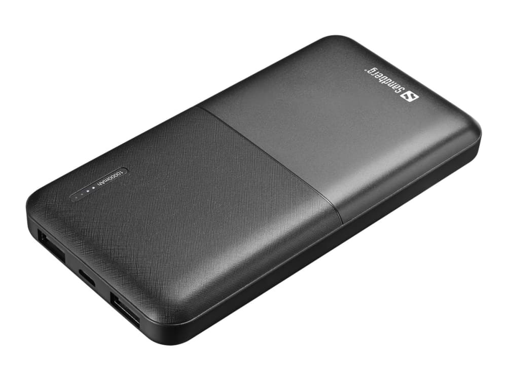 Sandberg SAVER - Powerbank - 10000 mAh - 2,4 A - 2 lähtöliitäntää (USB)