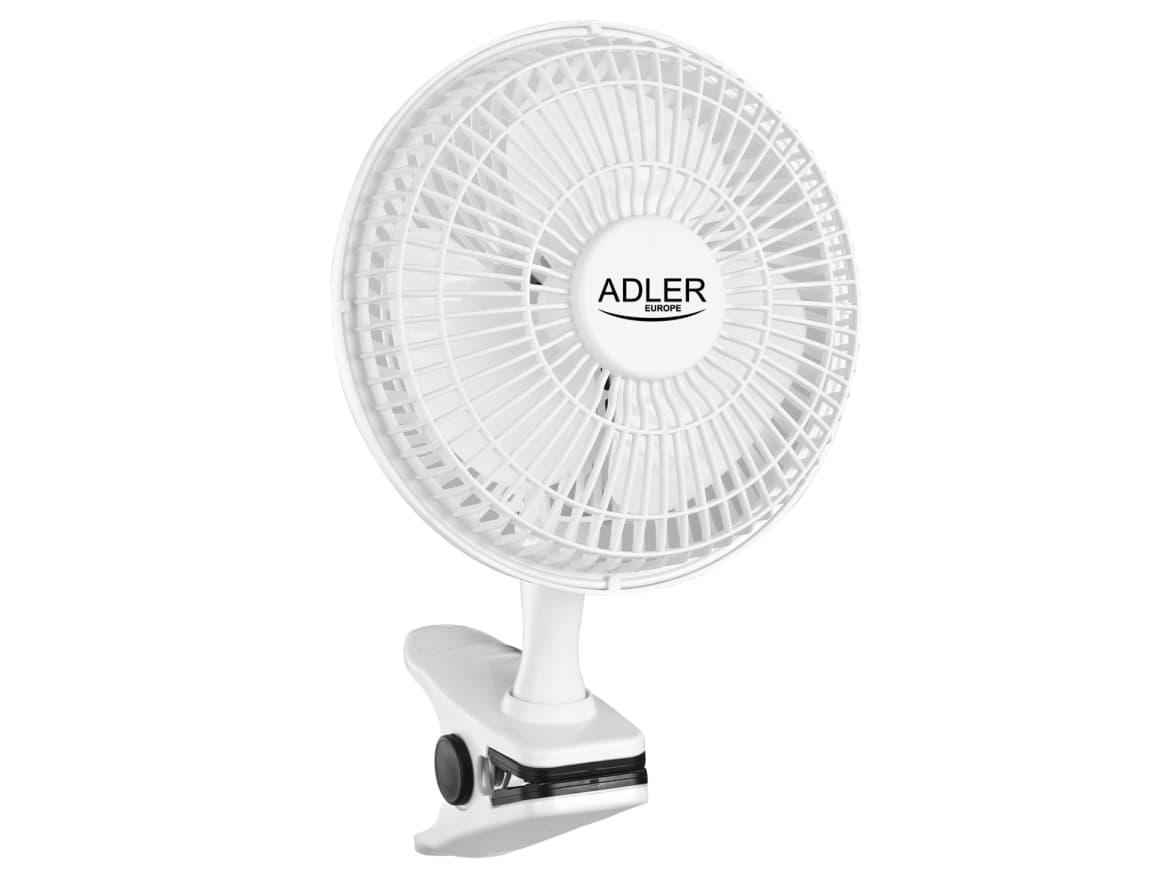 Adler AD 7317, Kotitaloustuuletin lavoilla, Valkoinen, Taulukko, 150 cm, 90°, 30 W