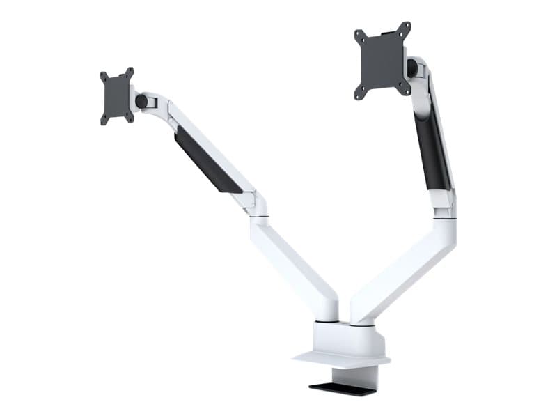 Multibrackets M VESA Gas Lift Arm Dual Side by Side - jalusta - säädettävä varsi - 2 LCD-näytölle - alumiini, teräs - valkoinen - näytön koko: 15-32 - kiinnitettävä kiinnikkeellä
