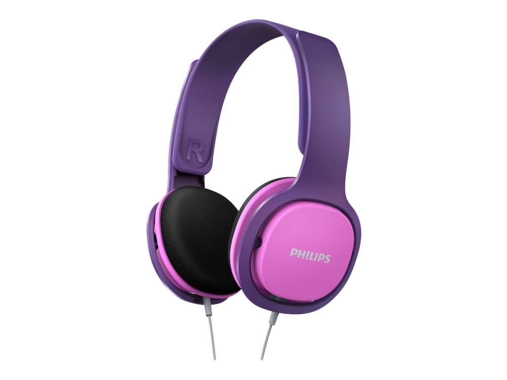 Philips Lasten kuulokkeet SHK2000PK/00, Langallinen, 12 - 22000 Hz, Musiikki, 100,2 g, Kuulokkeet, Vaaleanpunainen, Purppura