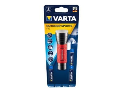 Varta 17627101421, Käsikokoinen taskulamppu, Musta, Punainen, Alumiini, IPX4, LED, 1 lamppua