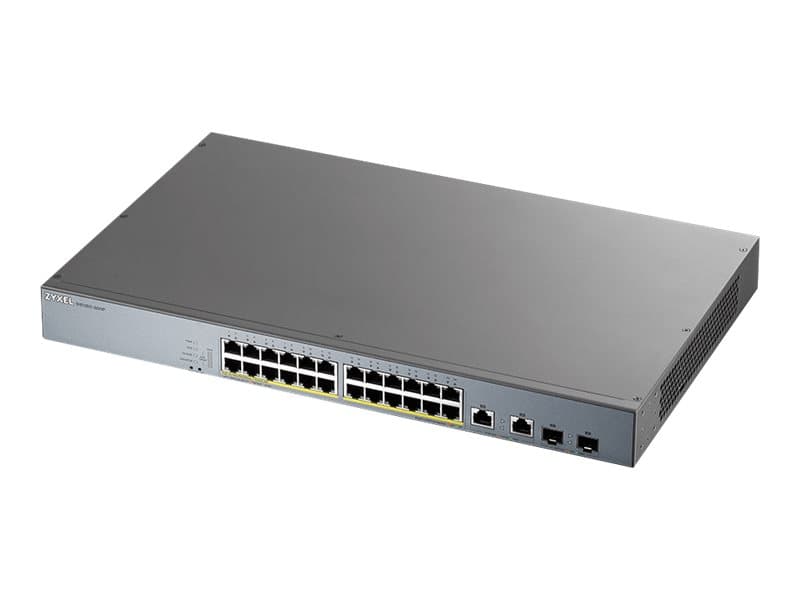 Zyxel GS1350-26HP-EU0101F, Hallittu, L2, Gigabit Ethernet (10/100/1000), Power over Ethernet -tuki, Telineasennus