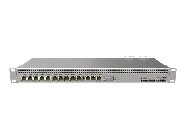 MikroTik RouterBOARD RB1100AHx4 - Dude Edition - reititin - 13-porttinen kytkin - GigE - monterbar på stativ
