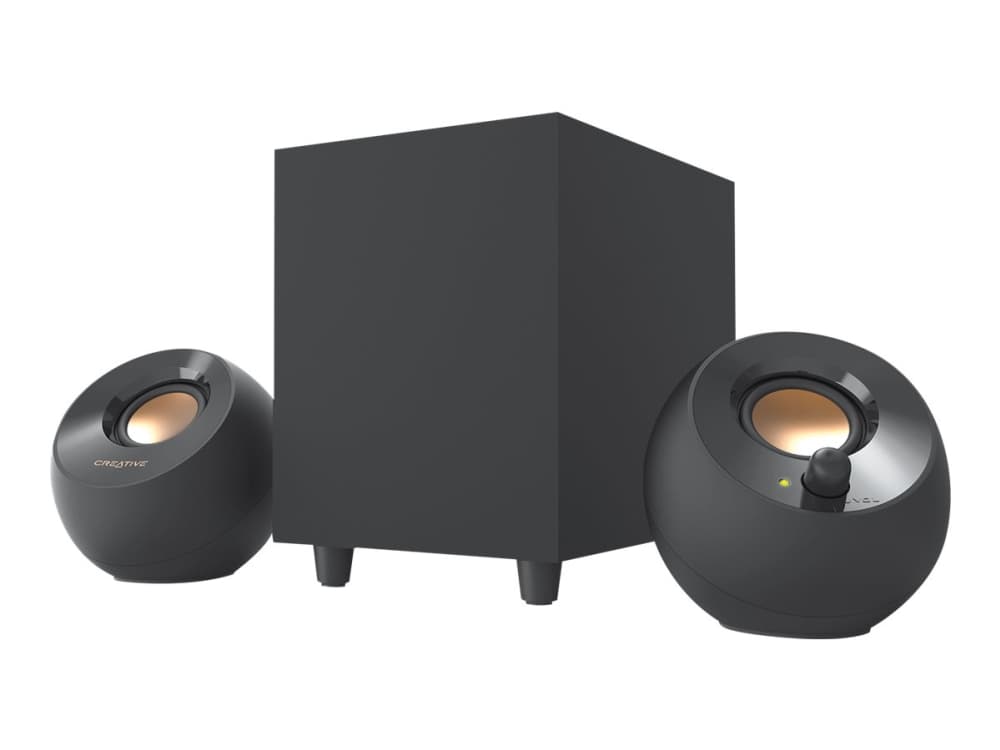 Creative Labs Creative Pebble Plus, 2.1 kanavaa, 8 W, Kotikoneelle, Musta, 75 dB, 122 mm