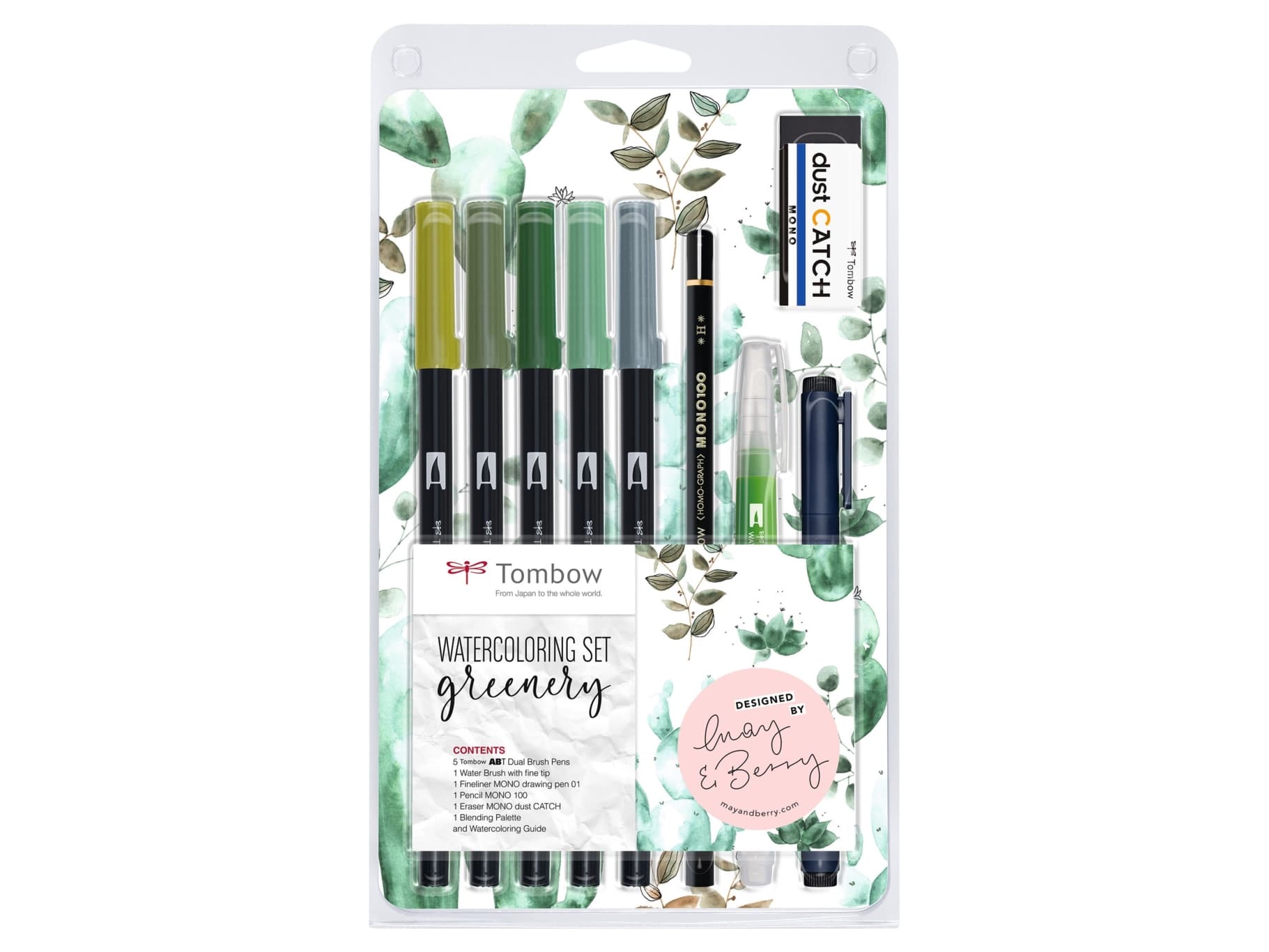 Tussi Tombow ABT Dual Brush set Greenery (9)