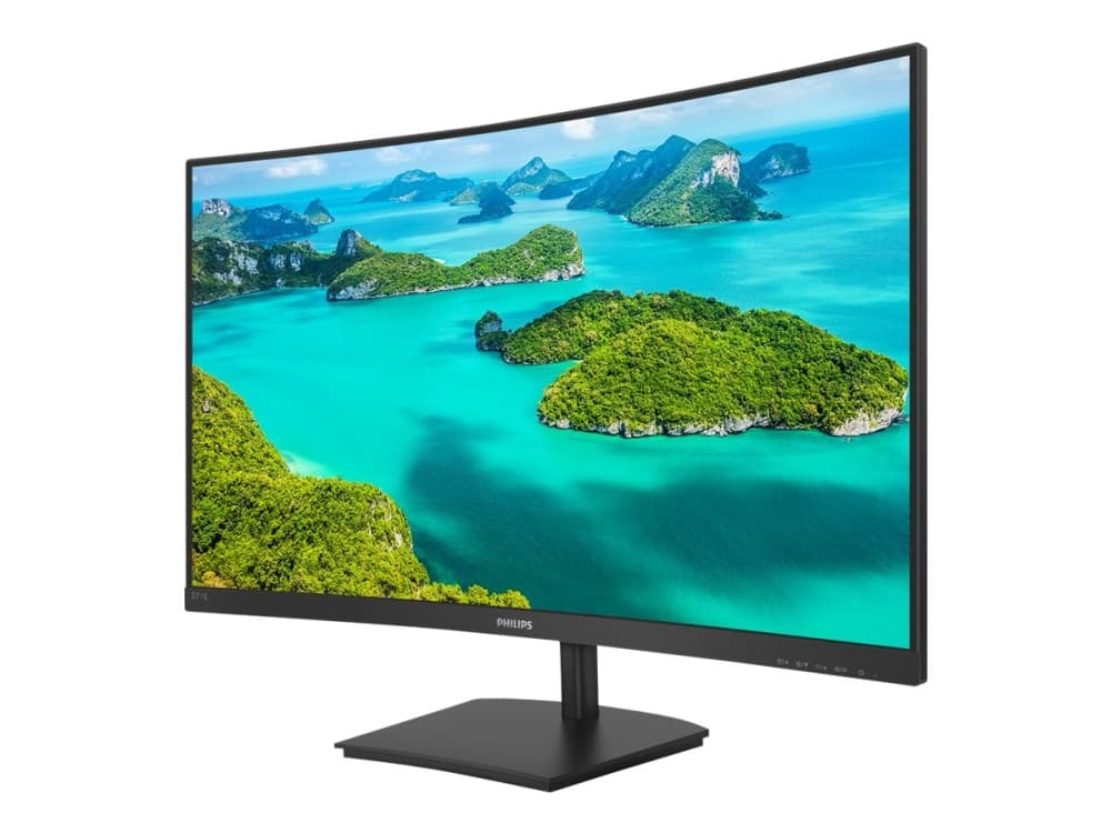 Philips E-line 271E1SCA - LED-näyttö - kaareva - 27 - 1920 x 1080 Full HD (1080p) @ 75 Hz - VA - 250 cd/m² - 3000:1 - 4 ms - HDMI, VGA - kaiuttimet - musta tekstuurilla varustettuna