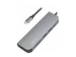 LogiLink UA0343, USB 3.2 Gen 1 (3.1 Gen 1) Type-C, HDMI,USB 3.2 Gen 1 (3.1 Gen 1) Type-A,USB 3.2 Gen 1 (3.1 Gen 1) Type-C, MicroSD (TransFlash),SD, Alumiini, Android, 1 kpl