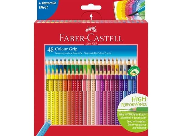 Faber-Castell Grip Crayons 2001 48 väriä Pahvipakkaus Faber-Castell (112449 FC)
