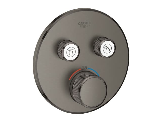 Grohe GRT SmartControl termostaatti - 2SC sisäänrakennettuun, kaksi tuuletusaukkoa Brushed Hard Graphite 29119AL0
