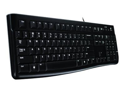 Logitech Keyboard K120 for Business, Täysikokoinen (100 %), Langallinen, USB, Musta