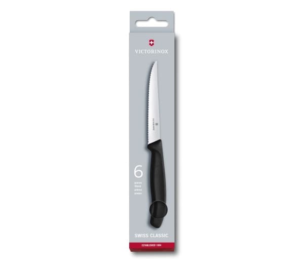 Victorinox SwissClassic 6.7233.6, veitsisarja, polypropeeni, ruostumaton teräs, musta, 11 cm, 168 g