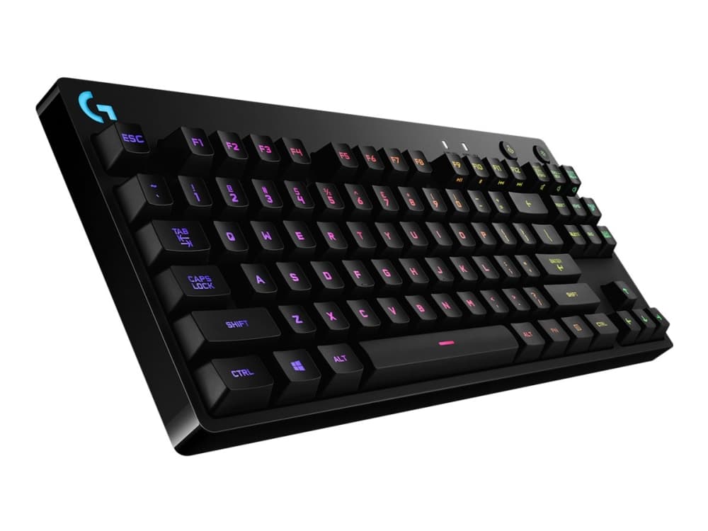 Logitech® | G Pro mekaaninen pelinäppäimistö - Tastatur - bagbelyst - USB - Pan Nordic - tastkontakt: GX Blue Clicky - lajittele