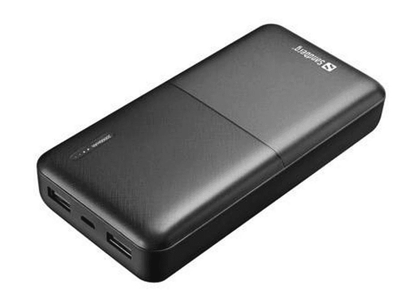 Sandberg SAVER - Powerbank - 20000 mAh - 2,4 A - 2 lähtöliitäntää (USB)