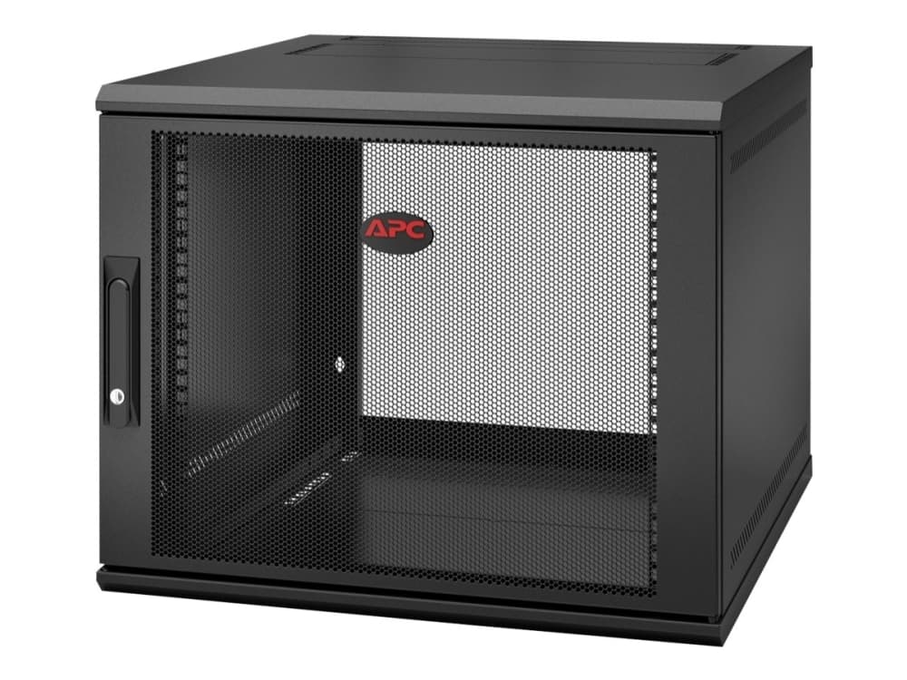 APC NetShelter WX 9U Single Hinged Wall-mount Enclosure 600mm Deep, Seinään asennettava laitekehikko, 9U, 90 kg, 16,7 kg, Musta