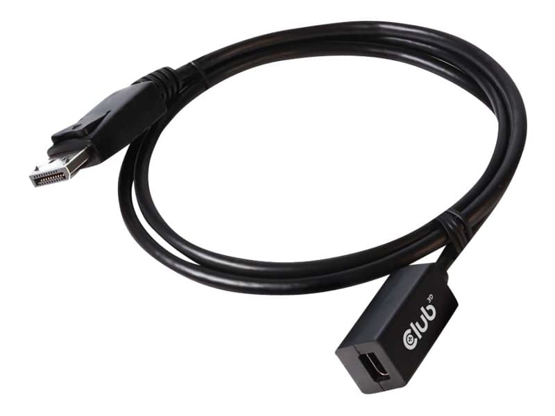 Club 3D - DisplayPort forlængerkabel - Mini DisplayPort (hun) til DisplayPort (han) - DisplayPort 1.4 - 1 m - 8K-tuki
