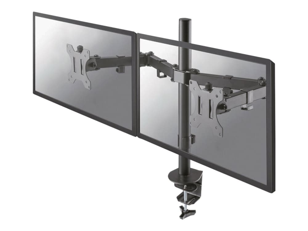 Neomounts by Newstar FPMA-D550D - Kiinnityssarja - täysliike - 2 LCD-näytölle - musta - näytön koko: 10-32 - kiinnitettävä kiinnikkeellä, silmällä, pöydälle kiinnitettävissä