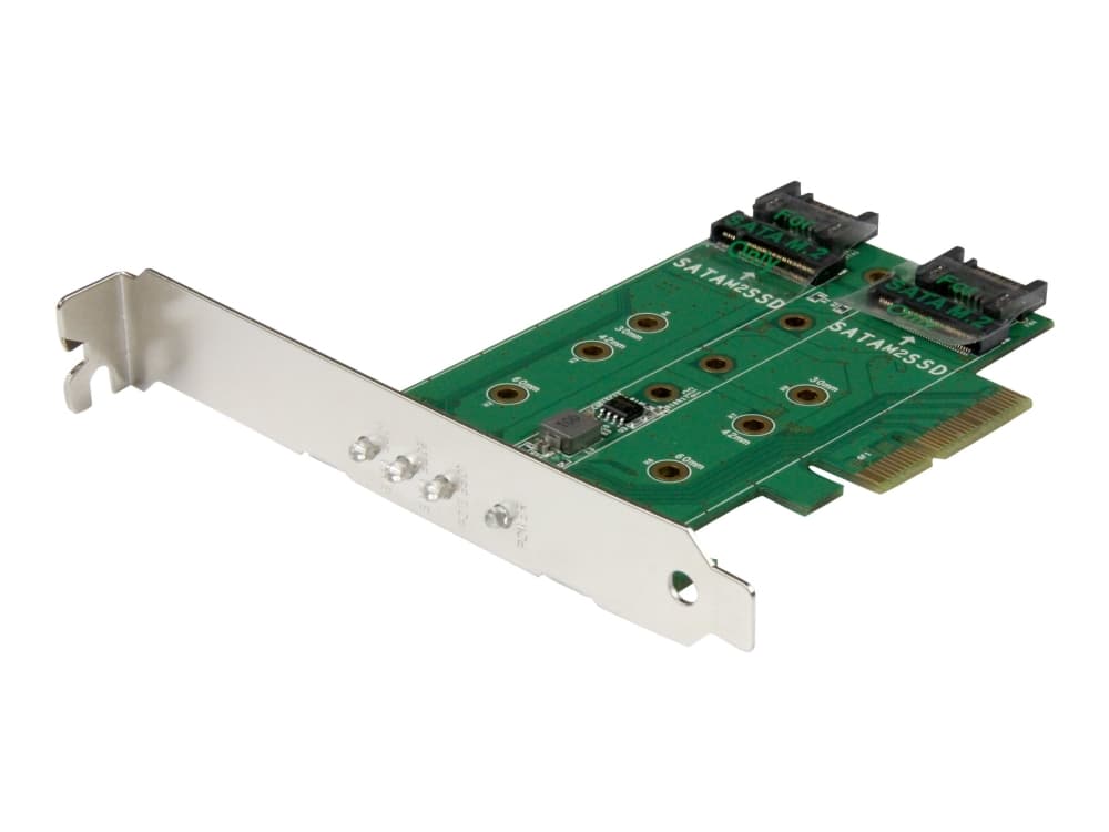 StarTech.com PEXM2SAT32N1, PCIe, M.2, SATA, Full-height / Low-profile, PCIe 3.0, 50000 h, CE, FCC, TAA, REACH