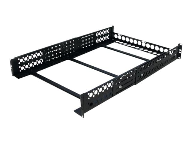 StarTech.com UNIRAILS2U, Kehikkokisko, Terästä, musta, 3,7 kg