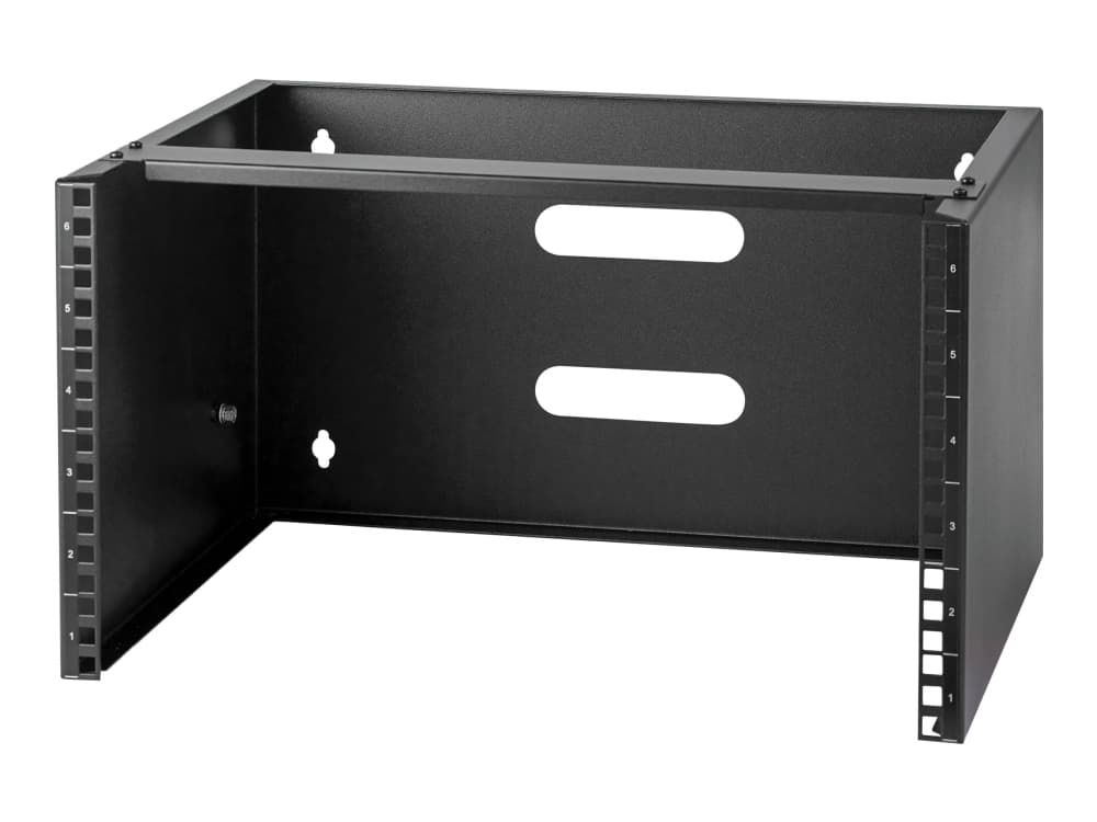 StarTech.com WALLMOUNT6, Seinään asennettava laitekehikko, 6U, 20 kg, 4,5 kg, Musta