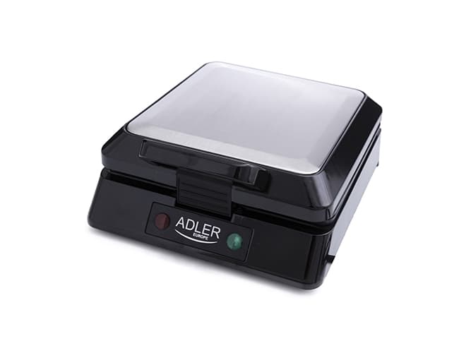 Adler AD 3036 vaffeljern 4 vaffel/vafler Sort, Grå 1500 W