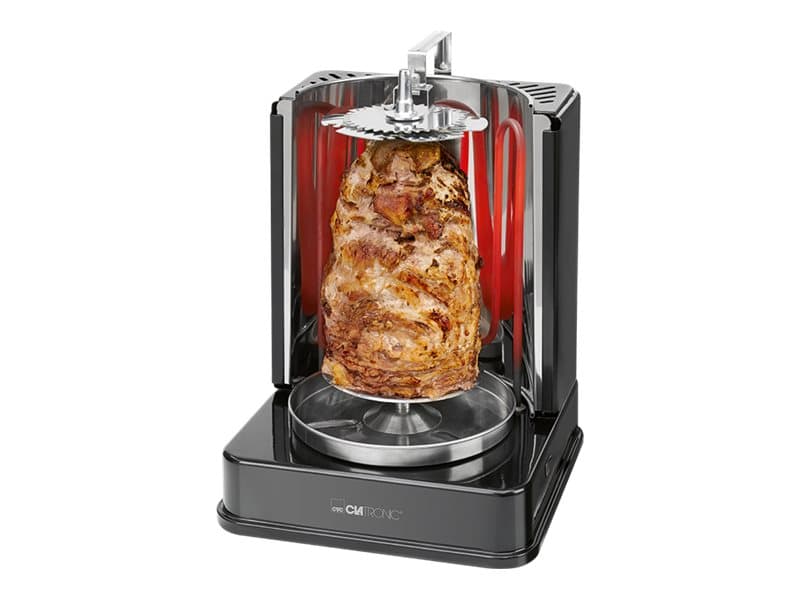 Clatronic DVG 3686 - Pystysuora grilli (pyörivä grillivarras) - 1,4 kW