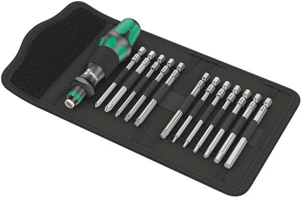 Wera 05004171001, Polkupyörän työkalu, Polkupyörän työkalusetti, Musta, Vihreä, T10,T20,T25,T30, 2,2.5,3,4,5,6 mm, 150 mm