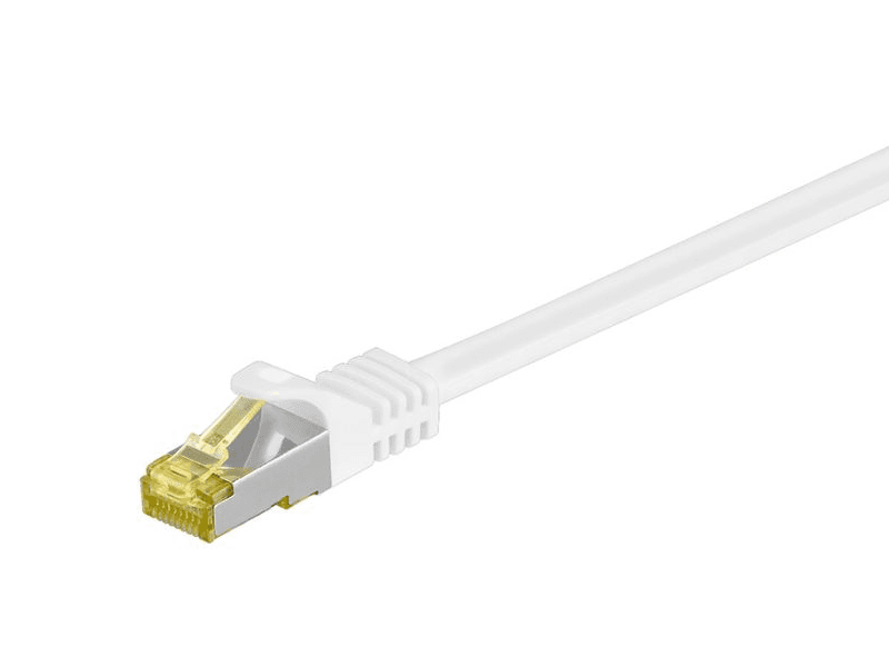 Goobay 91100, 25 m, Cat7, S/FTP (S-STP), RJ-45, RJ-45, Valkoinen