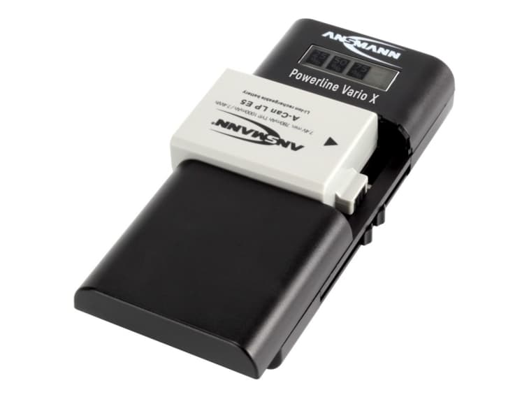 Ansmann Powerline Vario X, litiumpolymeeri (LiPo), litiumioni (Li-Ion), nikkelimetallihydridi (NiMH), AA, AAA