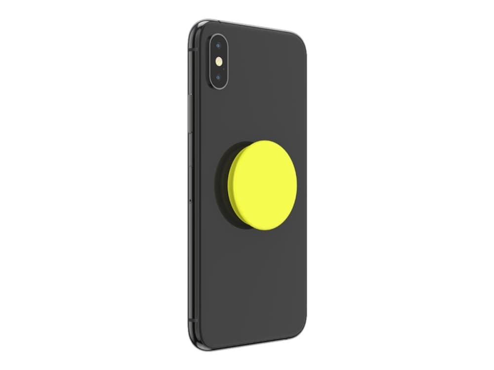 PopSockets PopGrip - Sormikahva / kännykkäjalusta - neon shock keltainen