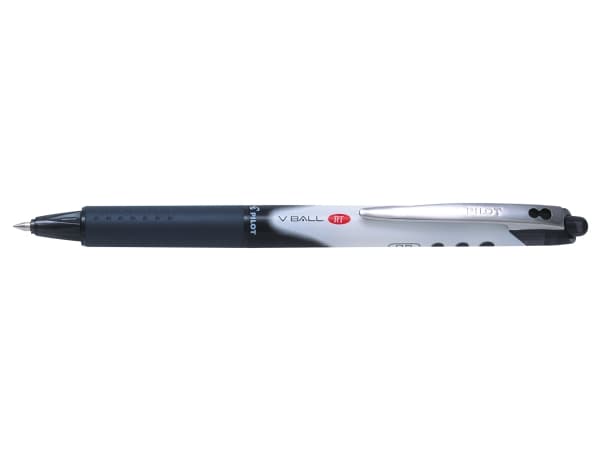 Rollerpenna, Pilot V-Ball Rt, refillbar, 0,5 mm, svart, 12-pack