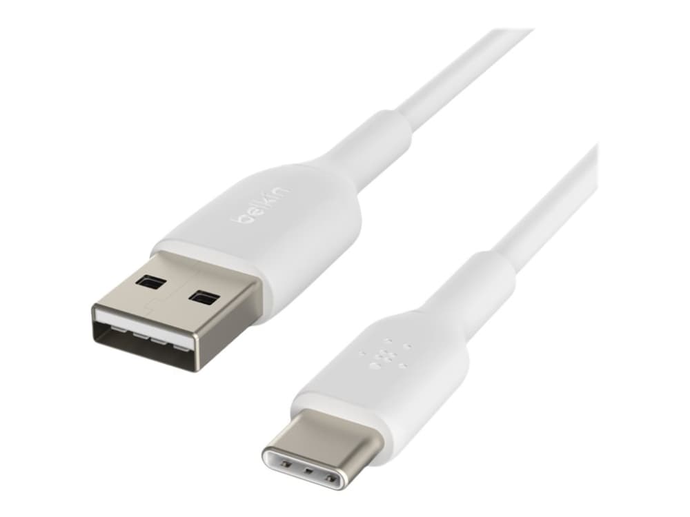 Belkin CAB001BT2MWH, 2 m, USB A, USB C, Valkoinen