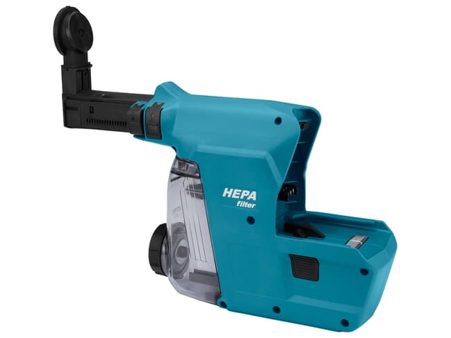 Makita DX07, Pölynpoistojärjestelmä, Makita, DHR243RTJW, DHR243ZJW, DLX2168TW, Musta, Sininen, 1 kpl