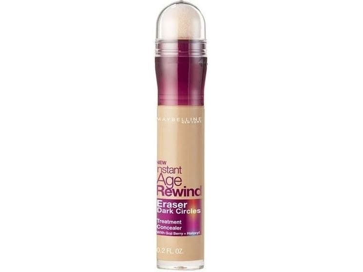 Maybelline Instant Anti Age Eraser 07 Sand, Vaalea, Medium skin, 6,8 ml, Lämmin, Ikääntyvä iho, Sekaiho, Kuiva iho, Normaali iho, Rasvoittuva iho, Kaikille ihotyypeille,..., Ikääntymistä vastaan, Tummien silmäympärysten häivytys, Anti-fatigue, Kosteuttava, Sand
