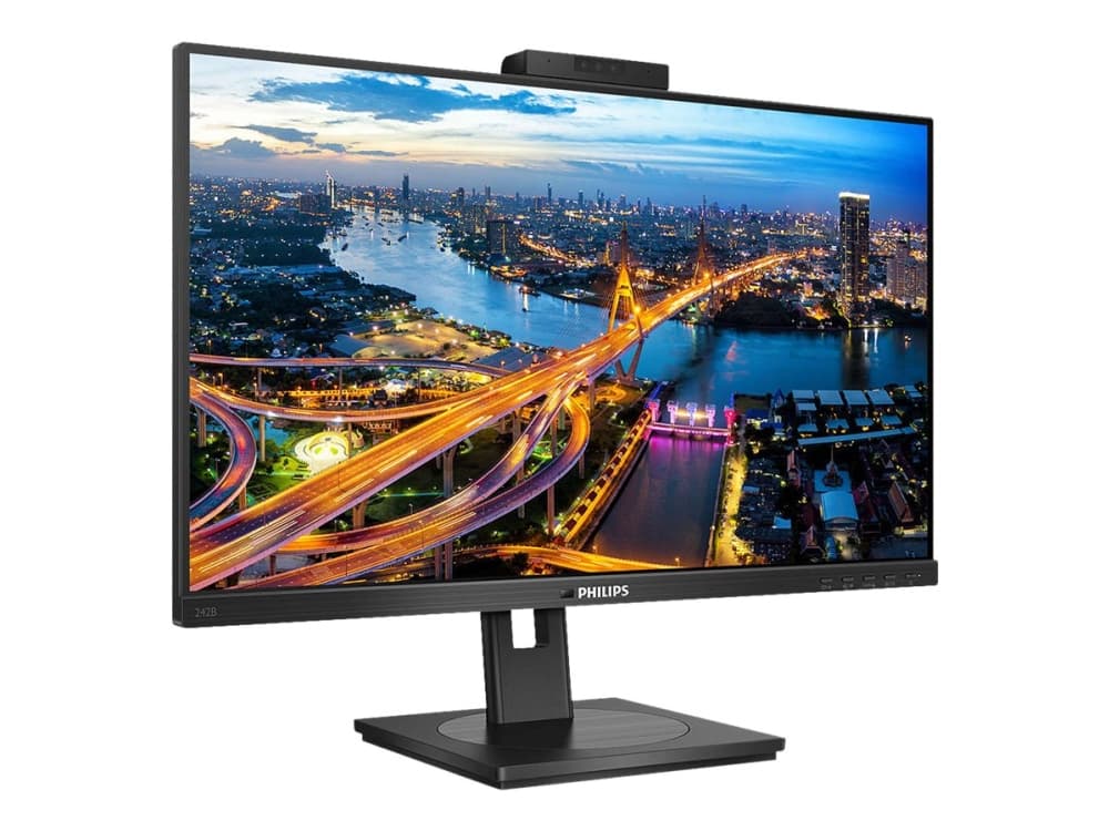 Philips B Line 242B1H - LED-näyttö - 24 (23,8 katseluun) - 1920 x 1080 Full HD (1080p) @ 75 Hz - IPS - 250 cd/m² - 1000:1 - 4 ms - HDMI, DVI-D, VGA, DisplayPort - kaiuttimet - musta runko