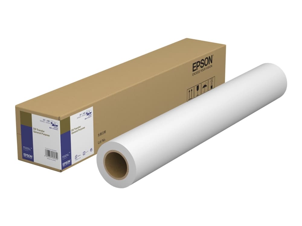 Epson DS Transfer General Purpose 610 mm x 30,5 m, Mustesuihkutulostus, Rulla, SureColor F560 SureColor F6360, 5,08 cm, Japani, 30,5 m