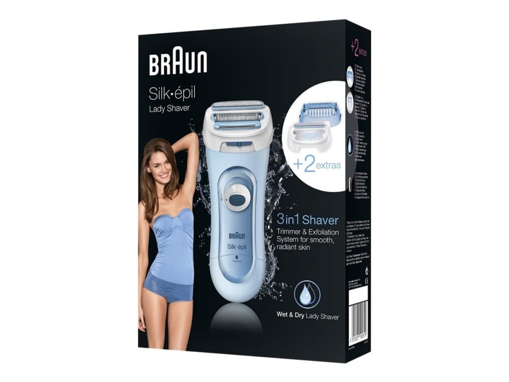 Braun Silk& Soft LS 5160 - naistenhoitokone - trådløs - blå - sininen