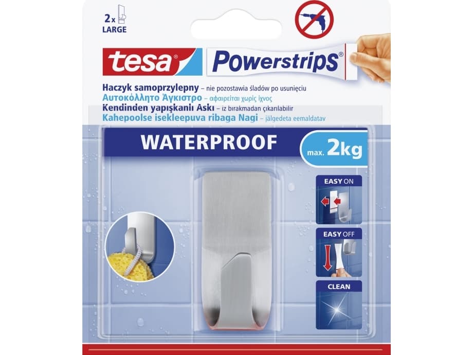 Tesa liimakoukku Powerstrips vedenpitävä 60x26mm (59707-00004-00)