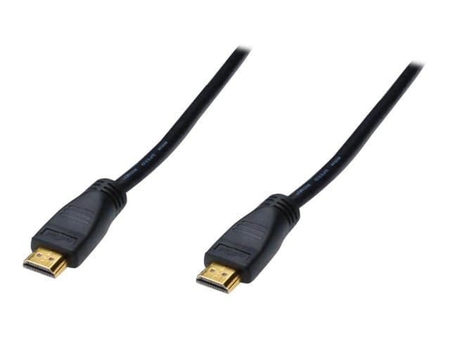 DIGITUS - HDMI-kaapeli - HDMI (uros) HDMI (uros) - 20 m - kaksoissuojattu - musta