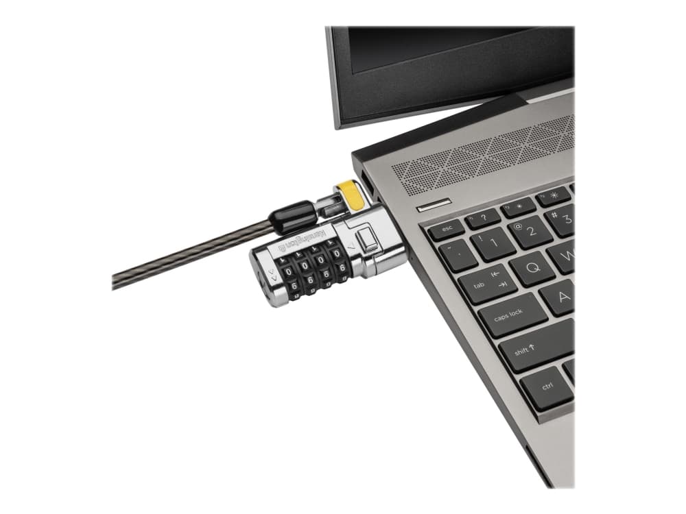 Kensington ClickSafe Universal Combination Laptop Lock, 1,8 m, Kensington, Yhdistelmälukko, Hiiliteräs, Musta, Metallinen