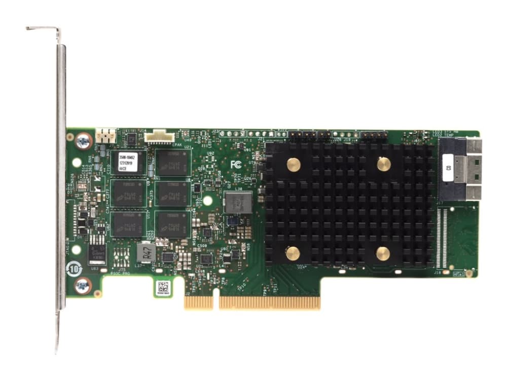 Lenovo ThinkSystem 940-8i - Styreenhed til lagring (RAID) - 8 kanava - SATA / SAS 12Gb/s - lavprofil - RAID 0, 1, 5, 6, 10, 50, JBOD, 60 - PCIe 4.0 x8 - for ThinkSystem SR645 SR650 V2 SR665 SR670 V2 SR850 V2 SR860 V2 ST650 V2