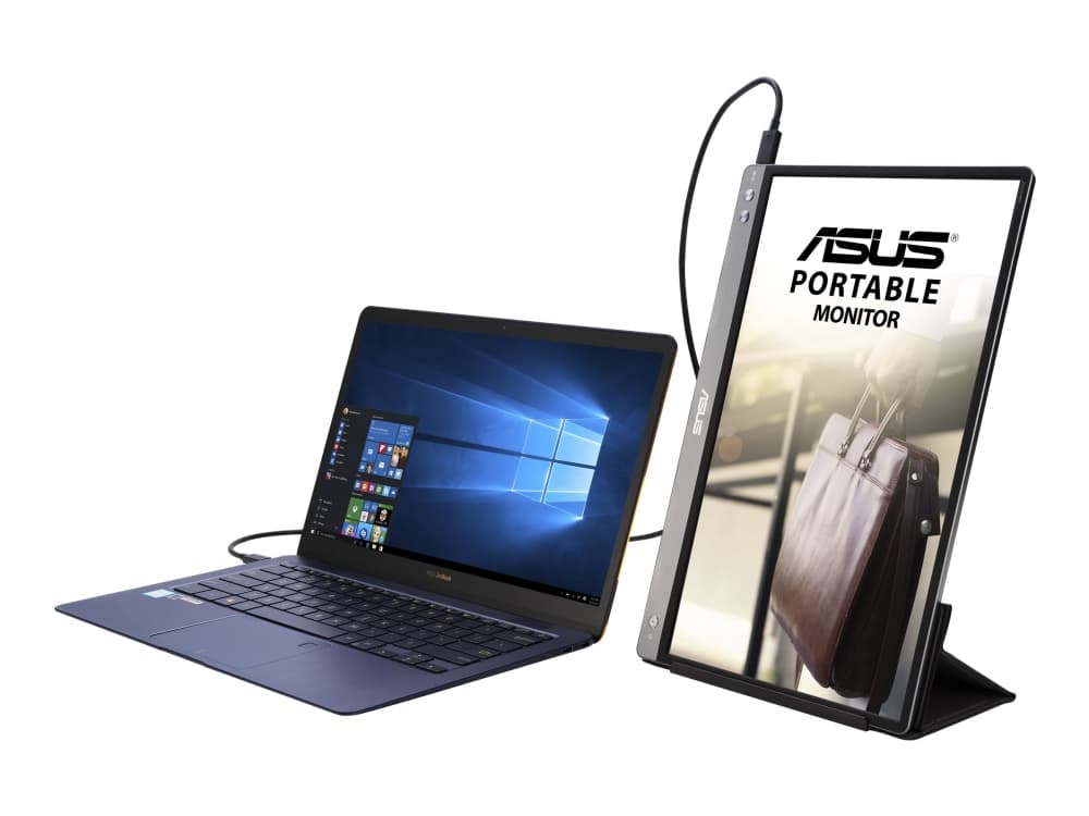 ASUS MB14AC, 35,6 cm (14), 1920 x 1080 pikseliä, Full HD, 5 ms, Harmaa