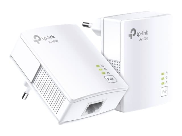 TP-LINK AV1000 Powerline Starter Kit 1 Gigabit-portti 1000Mbps Powerline-verkkoyhteys