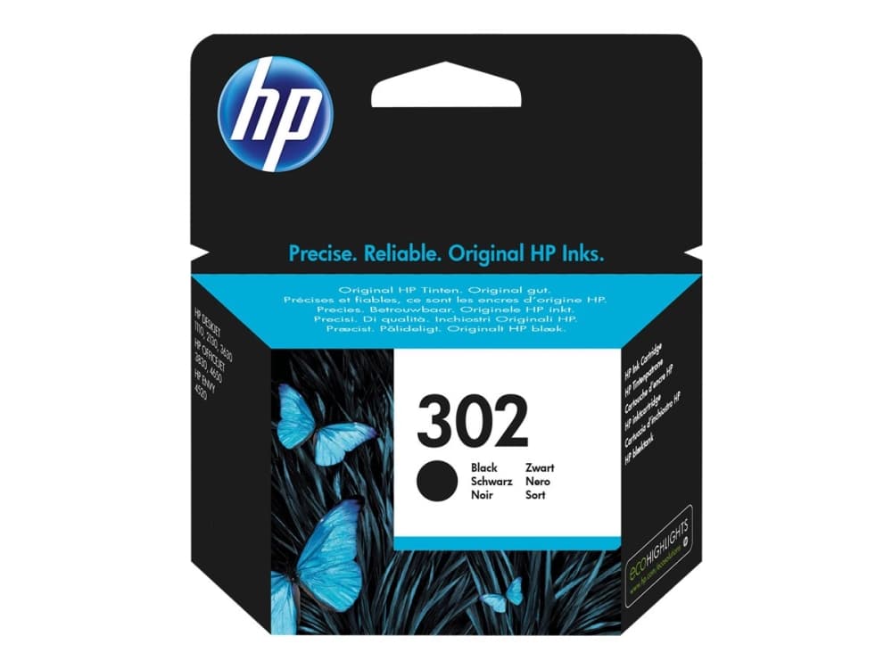 Mustekasetti HP 302 F6U66AE, 190 sivua, musta