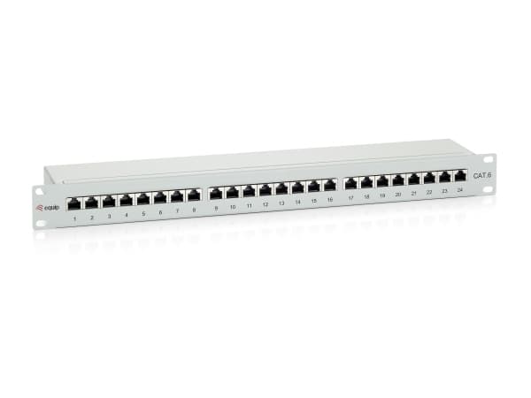 Equip 326324, RJ-45, Kulta, Cat6, Harmaa, Telinekiinnitys, 1U