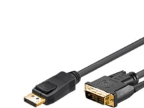 Goobay 51963, 5 m, DisplayPort, DVI-D, urosliitin, naarasliitin, suora, suora